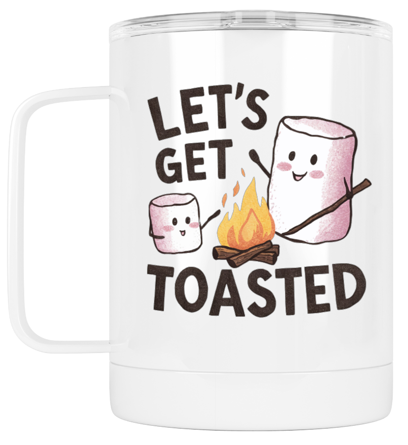 Camping Mug Let's Get Toasted
