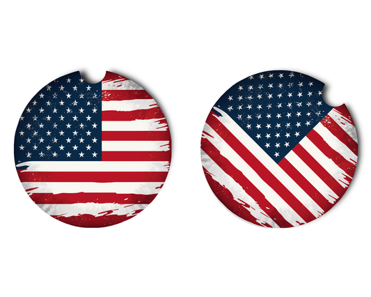 Car Coaster American Flag