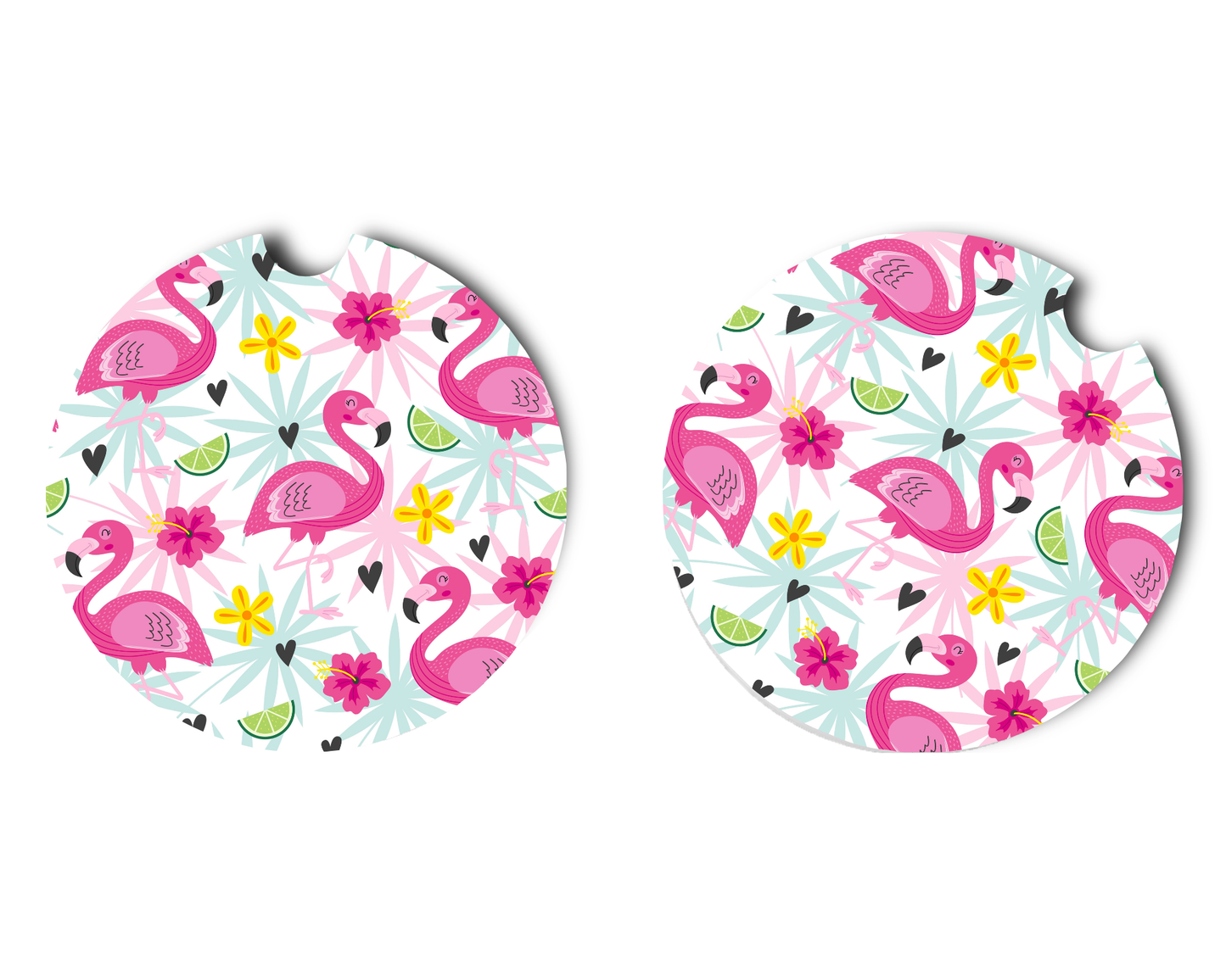 Car Coaster Flamingos