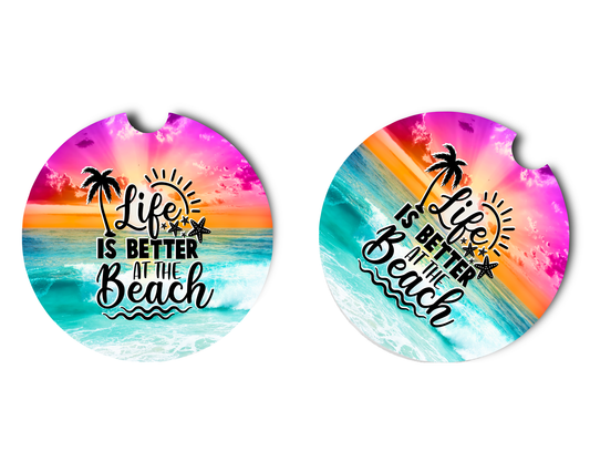 Car Coaster Life Is Better At The Beach