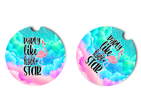 Car Coaster Party Like A Flock Star