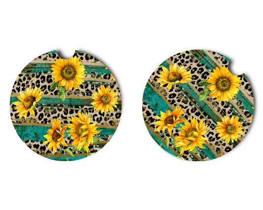 Car Coaster Sunflower