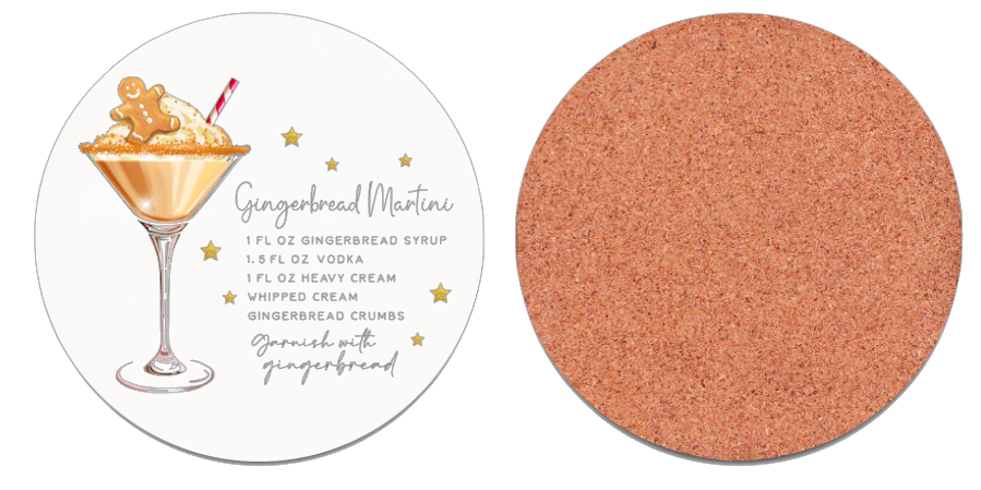 Coaster Gingerbread Cocktail