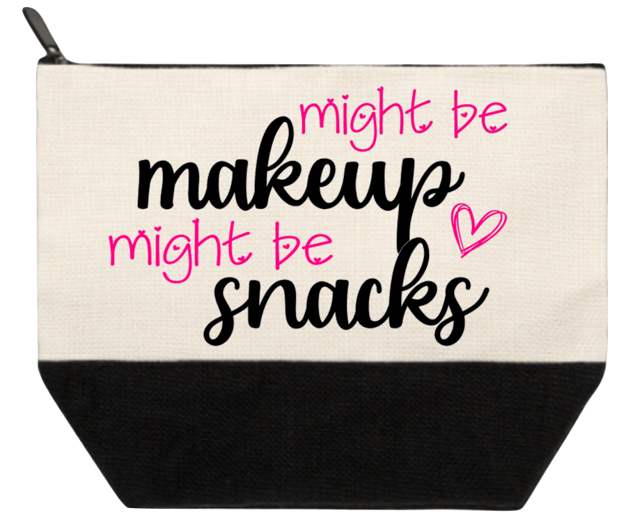 Cosmetic Bag Might Be Makeup Might Be Snacks