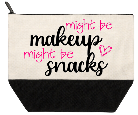 Cosmetic Bag Might Be Makeup Might Be Snacks