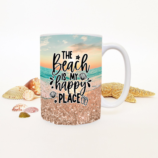 Coffee Mug - The beach is my happy place