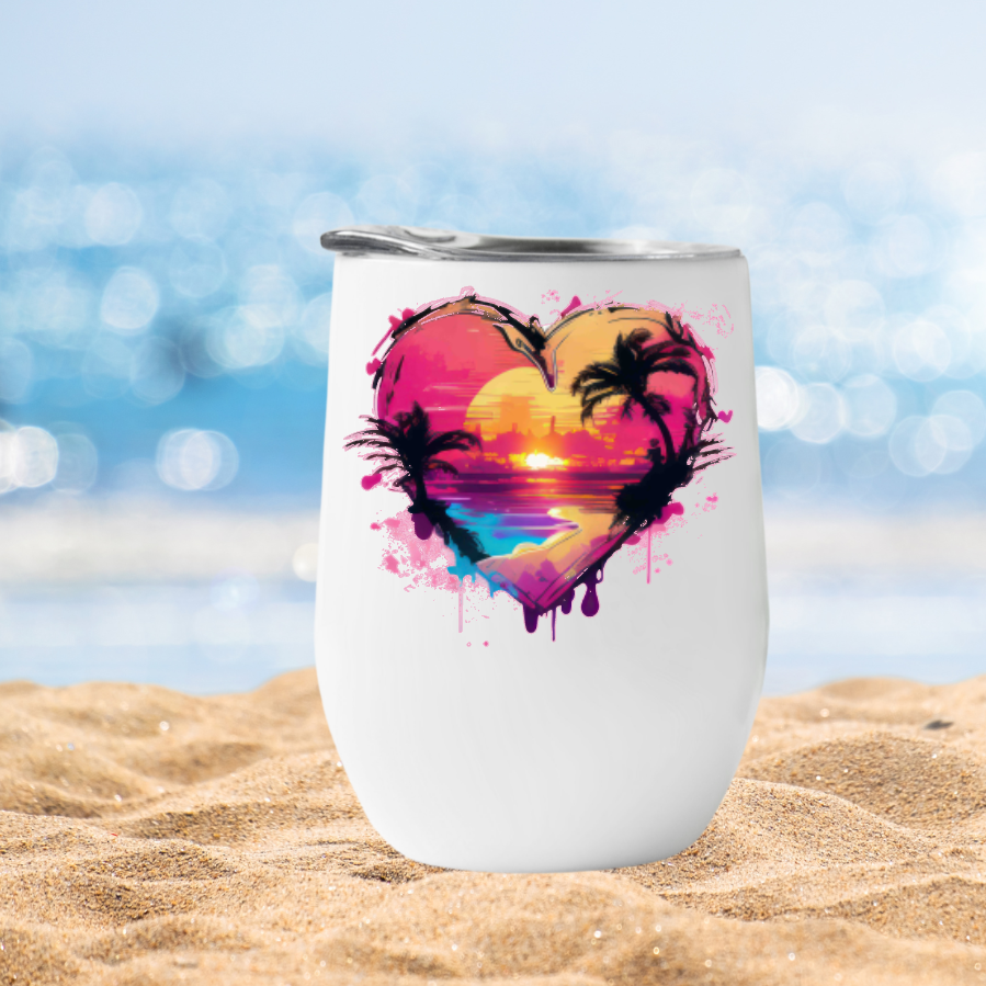 Wine Tumbler Sunset