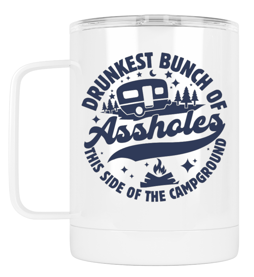 Camping Mug Drunkest Buch of Assholes