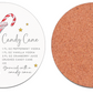 Coaster Candy Cane Cocktail