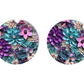 Car Coaster Purple Floral