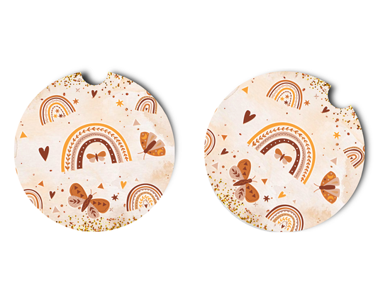 Car Coaster Retro Rainbow