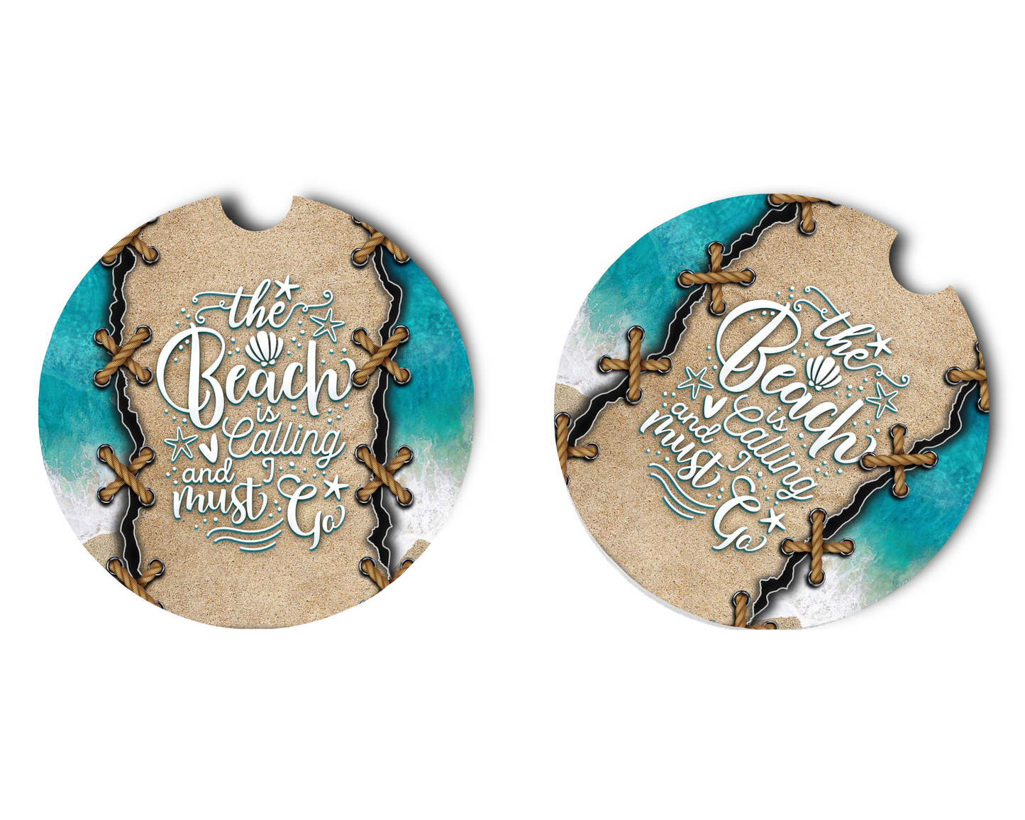 Car Coaster The Beach Is Calling I Must Go