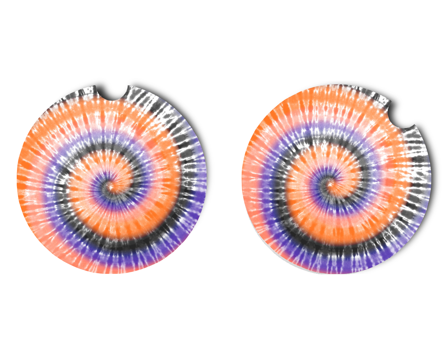 Car Coaster Tie Dye orange/black/purple