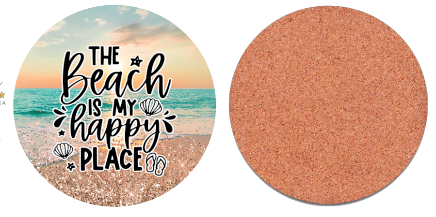 Coaster The Beach is My Happy Place
