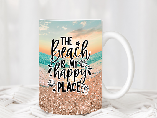 Coffee Mug - The beach is my happy place