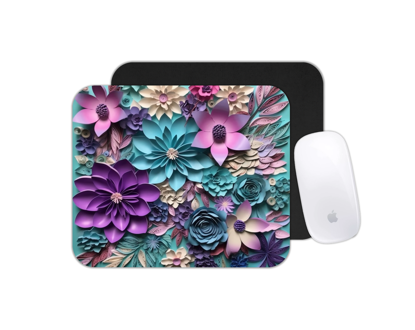 Mouse Pad Floral 3D