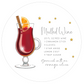 Coaster Mulled Wine Cocktail
