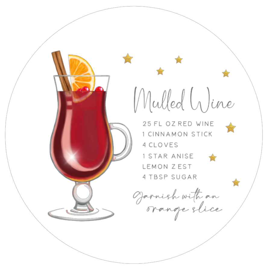 Coaster Mulled Wine Cocktail