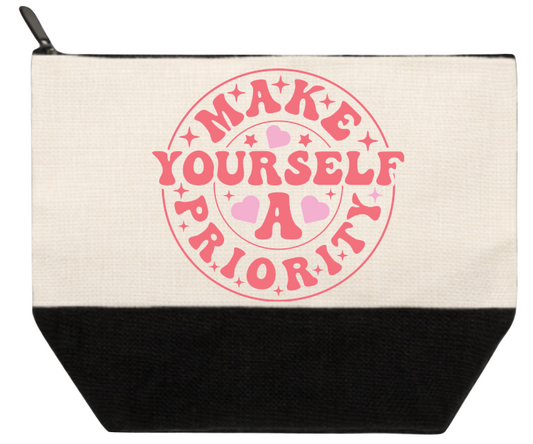 Cosmetic Bag Make Yourself A Priority