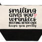 Cosmetic Bag Smiling Gives You Wrinkles