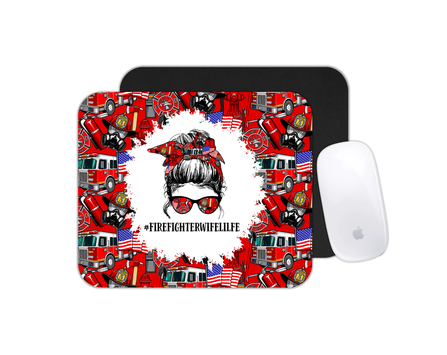 Mouse Pad Firefighters Wife