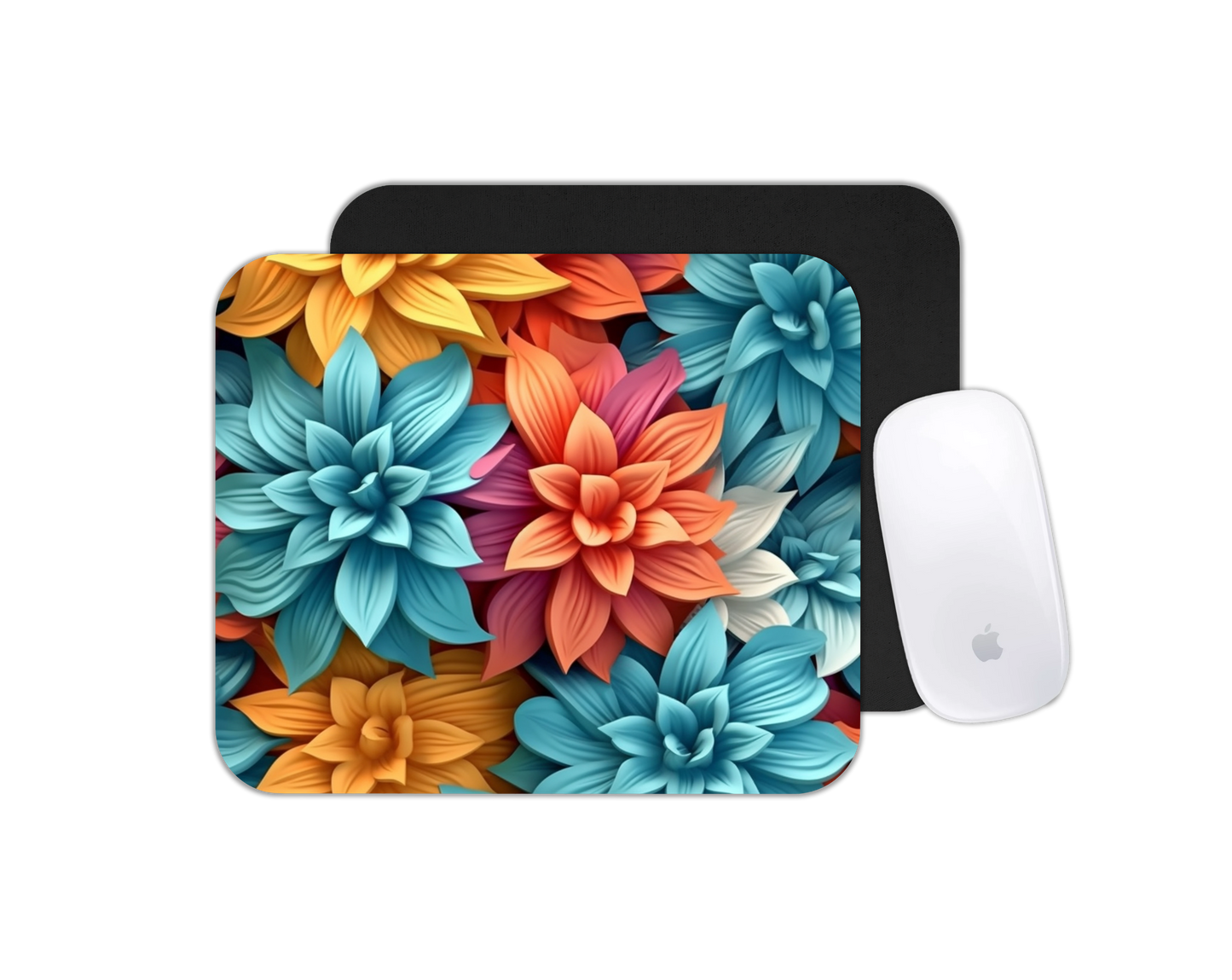Mouse Pad Floral 3D