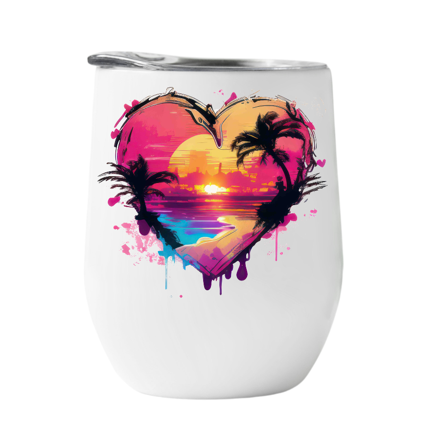 Wine Tumbler Sunset