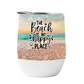 Wine Tumbler The beach is my happy place