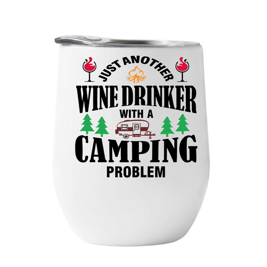 Wine Tumbler Wine drinker with a camping problem