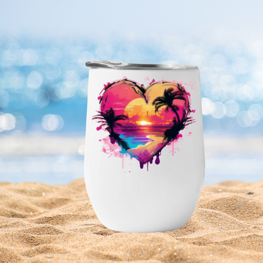 Wine Tumbler Sunset